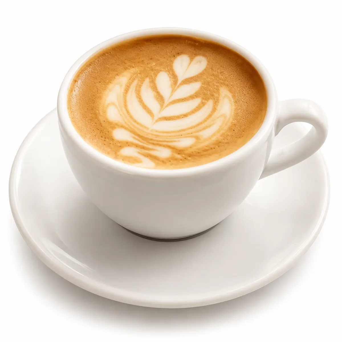 Capuccino con espuma para acompañar el desayuno