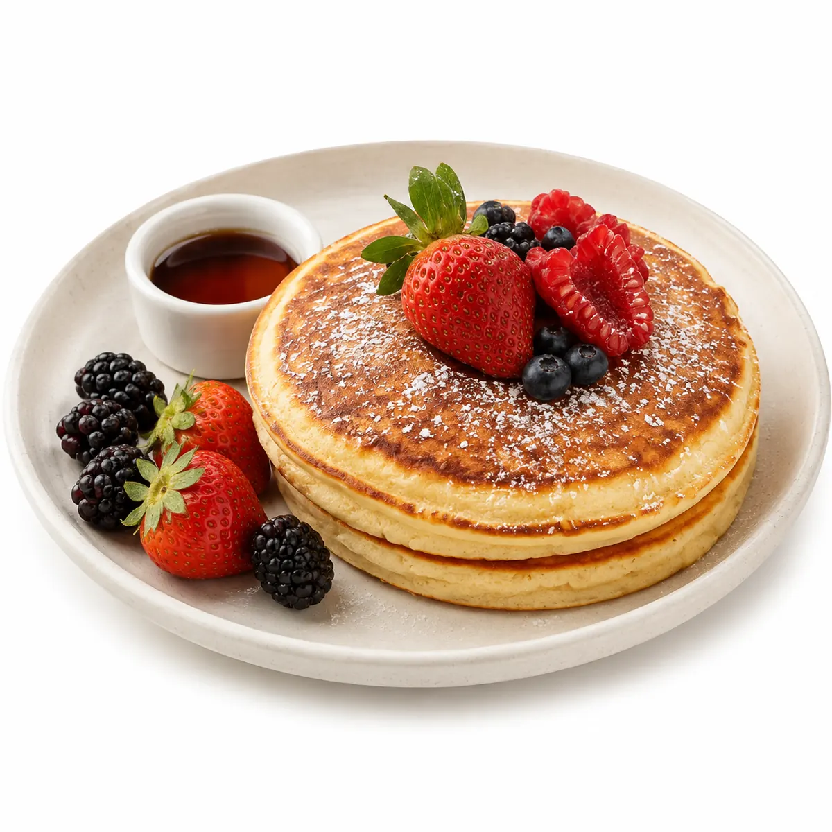 Orden de hotcakes para desayunar en Rub's Sandwichería
